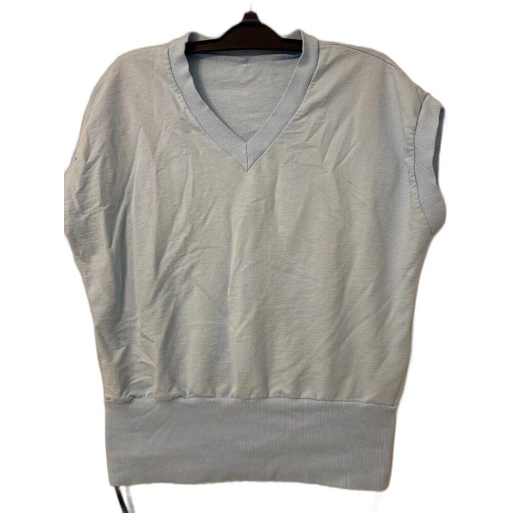 SHEIN Light Blue Sleeveless V-Neck Top Size XL